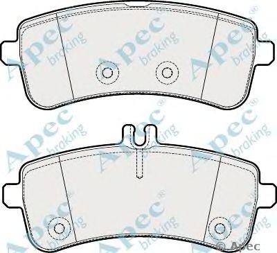 APEC BRAKING pad2023 -  Комплект тормозных колодок, дисковый тормоз